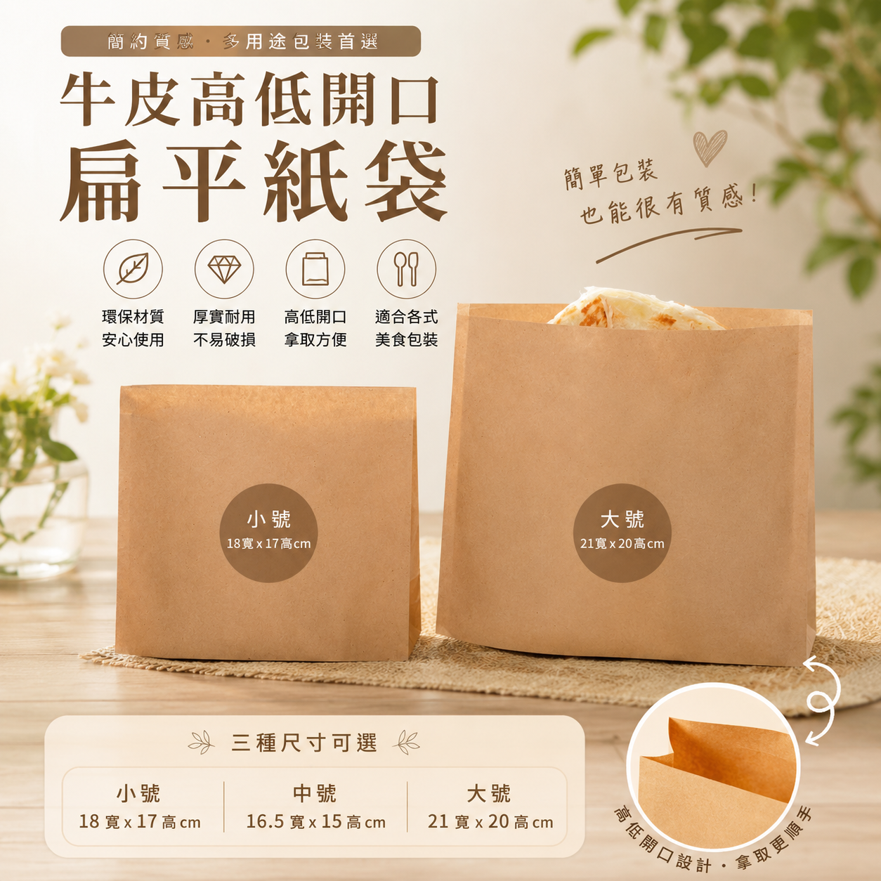 手提紙袋防油袋吐司袋淋膜袋款式 2